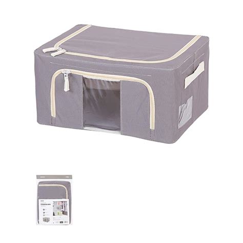 Miniso Solid Color Series- 24L Steel Frame Storage Box(Grey) : Amazon ...