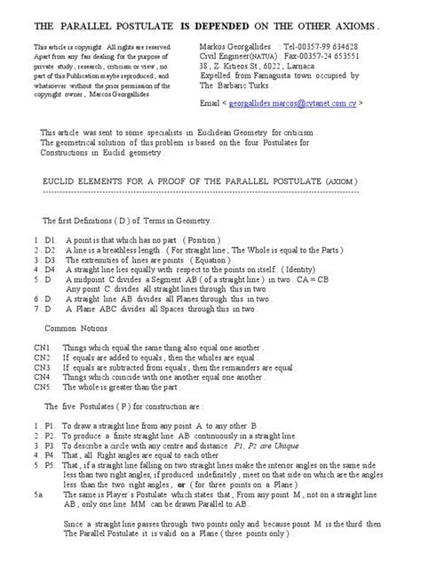 Image result for Parallel Postulate