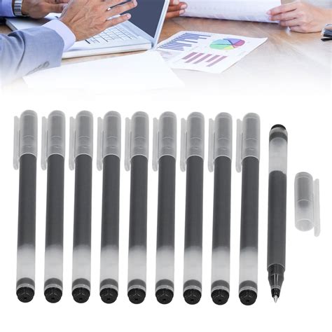 Buy Gel Pen, Black Gel Pens Superior Smoothness 0.5mm Nib For Work For ...