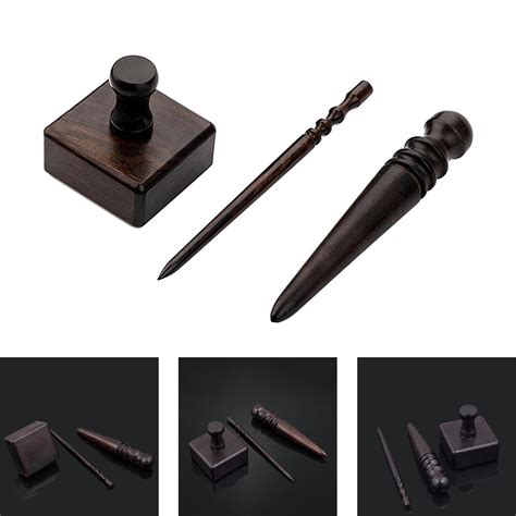 Ebony Wood Leather Slicker Burnisher Leather Craft Working Chamfering ...