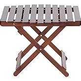 CraftsX2Z Handmade Wooden Natural Brown Foldable Coffee Table ...