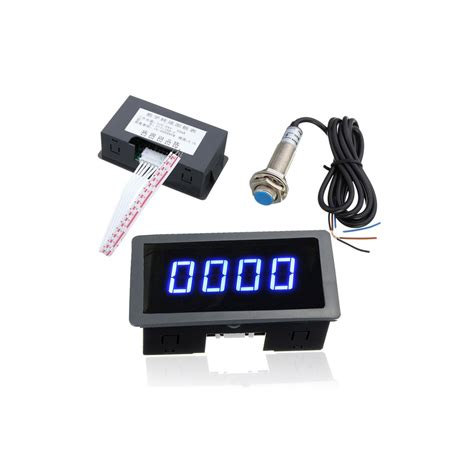 Probots Tachometer Indicators Hall Proximity Sensor LED 4 Digit Blue ...