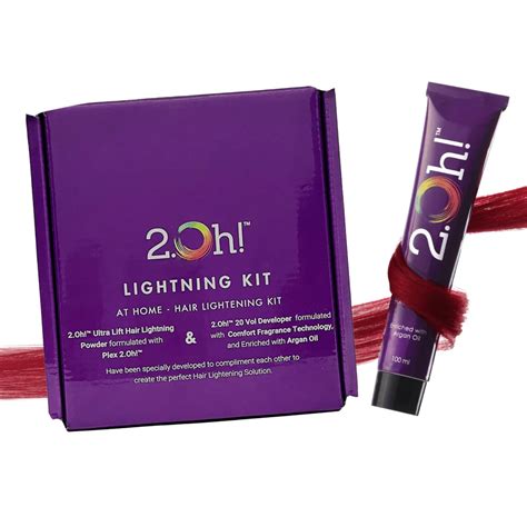 Buy 2.Oh! Bordeaux Wine Hair Color & Hair Bleach Kit Combo