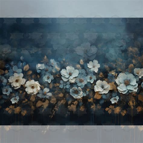 Sapphire Floral - Baby Printed Backdrop – Madras Prop Store