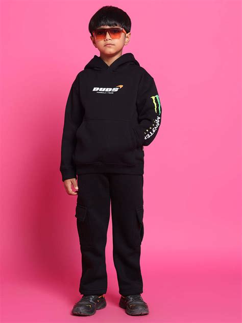 MONSTER OVERSIZED HOODIE BOYS & GIRLS BLACK | Buy Online at Wearduds India