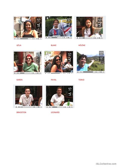 Compréhension orale- La description…: English ESL worksheets pdf & doc