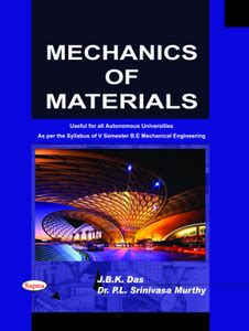 Mechanics of Materials for 5 Sem Be Mechanical Engineering : Autonomous ...