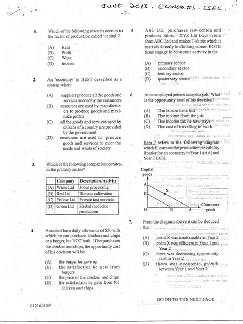 Image result for CSEC Economics Study Guide PDF