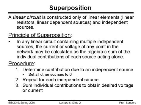Image result for Linear Superposition Examples