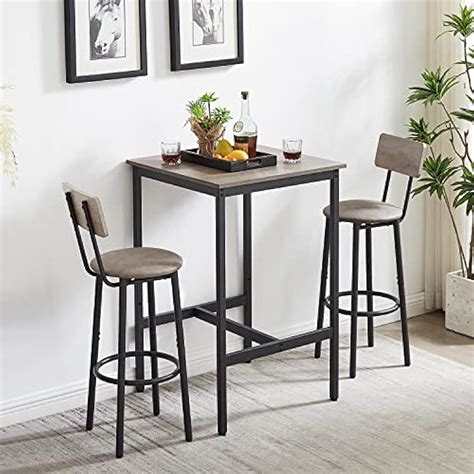 KIVENJAJA Bar Table and Chairs Set for 2, 3-Piece India | Ubuy