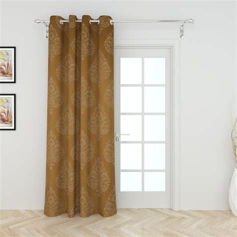 Buy Jade Printed Semi-Blackout Door Curtain - 110 x 270 cm from Home ...