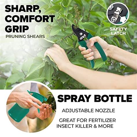 Buy Scuddles Garden Tools Set - Heavy Duty Gardening Tools with Storage ...