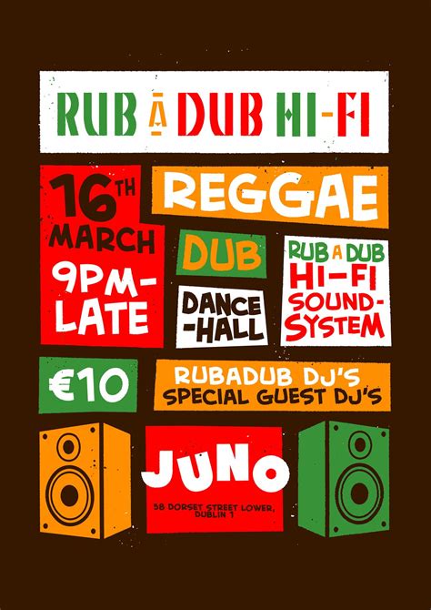 Rub A Dub Dance inna JUNO, JUNO, Dublin 1, 16 March to 17 March ...