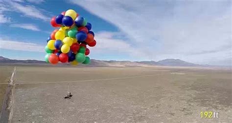 90个小气球把梦想者带飞上天，注意这不是电影！ | 嗨玩疯人院