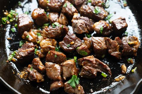 Easy garlic butter steak bites with worcestershire sauce
