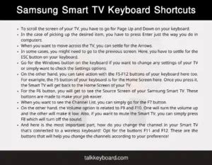 How to Connect Wireless Keyboard to Samsung Smart TV - talkkeyboard.com