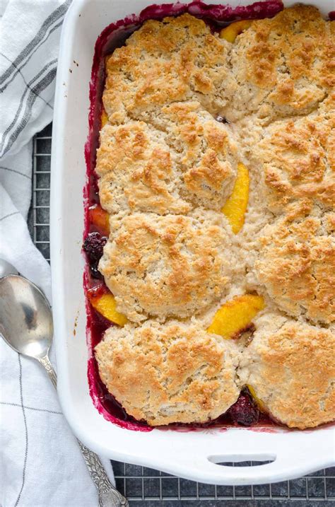 Peach Blackberry Cobbler - Flavor the Moments
