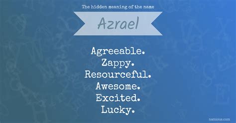 The hidden meaning of the name Azrael | Namious