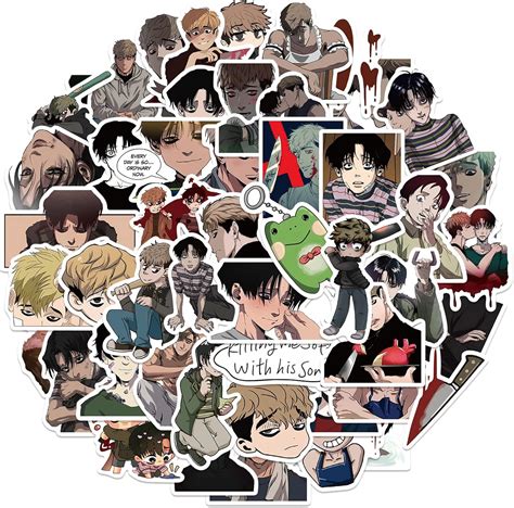 Buy Killing Stalking Anime Stickers 50PCS Horror Comics Stickers Vinyl ...