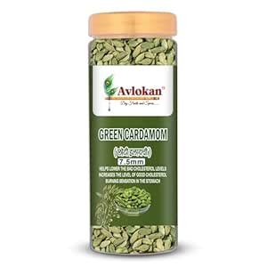 Avlokan Natural Whole Cardamom 7mm-50g | Green Elaichi | Big Size Green ...