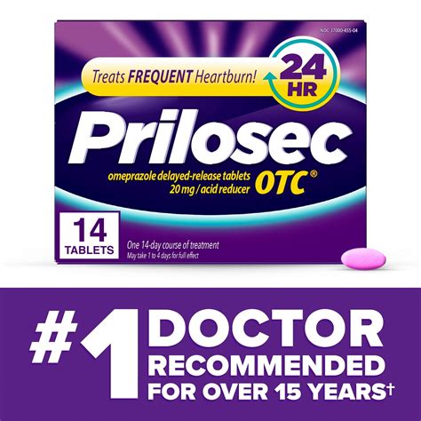 Prilosec OTC Heartburn Relief, Omeprazole Over-the-Counter Medicine Acid Reducer 37000809340 | eBay
