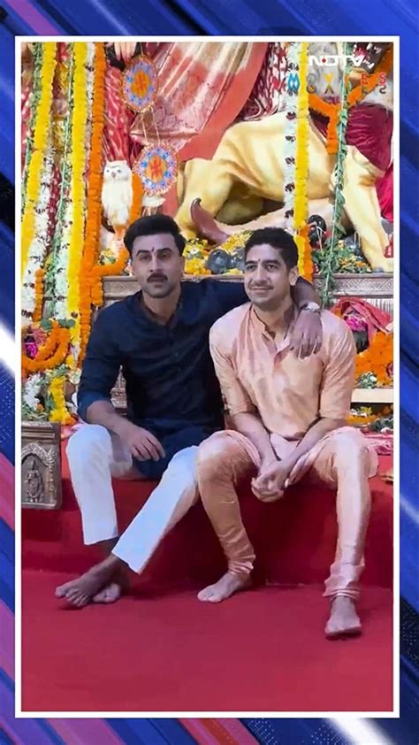 Ranbir Kapoor, Ayan Mukerji Offer Prayers At Durga Puja Pandal