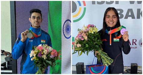 ISSF World Cup Baku: Hriday Hazarika, Nancy win silver medals in 10m ...