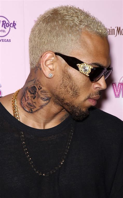 Chris Brown Reveals New Disgusting Tattoo On His Neck Of A Woman's ...