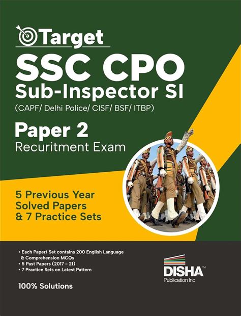 Buy Target SSC CPO Sub – Inspector SI (CAPF/ Delhi Police/ CISF/ BSF ...