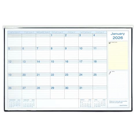 2026 Table Planner | Lay Flat Desk Calendar – Mahavir Industries