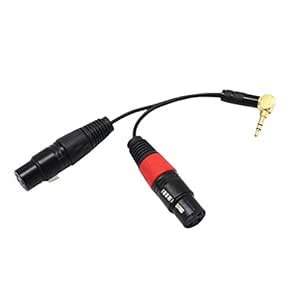 PRAV® Dual XLR Female Jack to 3.5mm Male 1/8in TRS Stereo Microphone ...