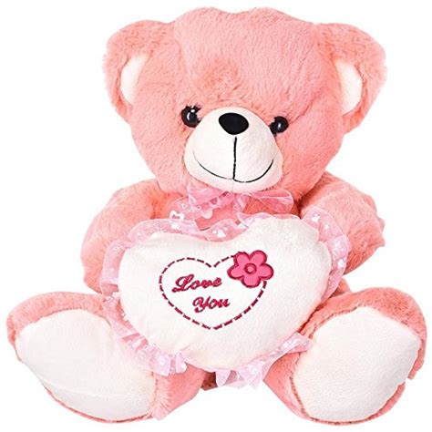 Buy Pink Teddy Bear Soft Toy 30 cm (MESHWA-026) Online at Low Prices in ...
