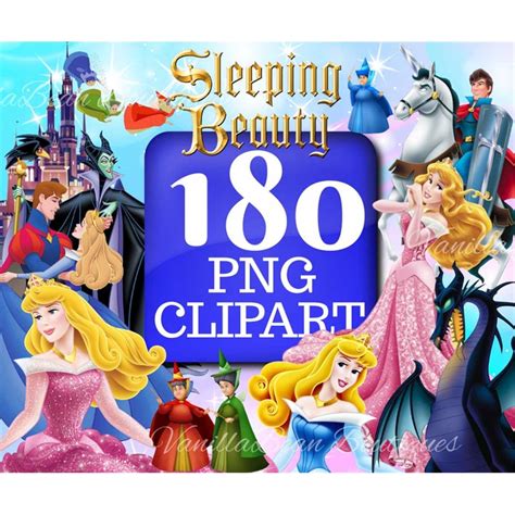 Sleeping Beauty PNG Clip art, Aurora png clipart Printable I | Inspire ...