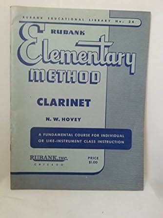 Buy Rubank Elementary Method - Clarinet - a Fundamental Course for ...
