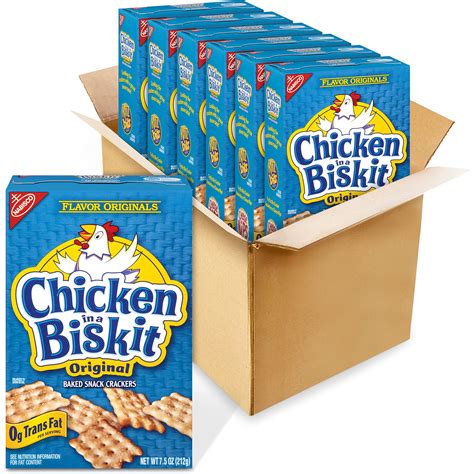 Snapklik.com : Chicken In A Biskit Original Baked Snack Crackers