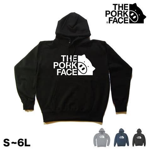 THE PORK FACE ロゴ大 プルオーバー パーカー S〜6L | デカイTシャツ屋さん