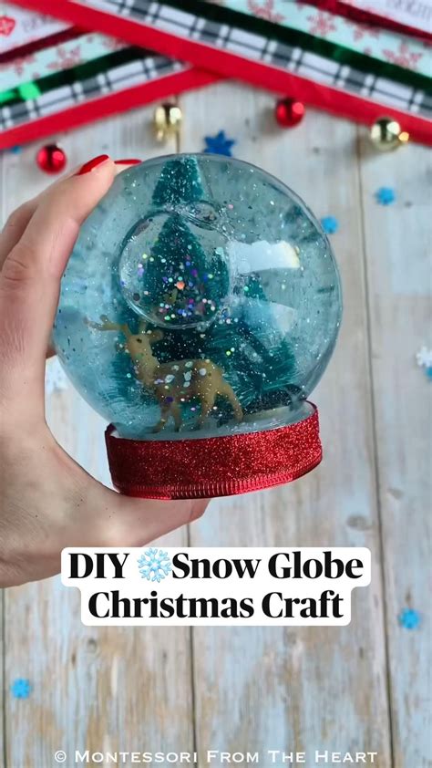 Diy winter snow globe craft for kids – Artofit
