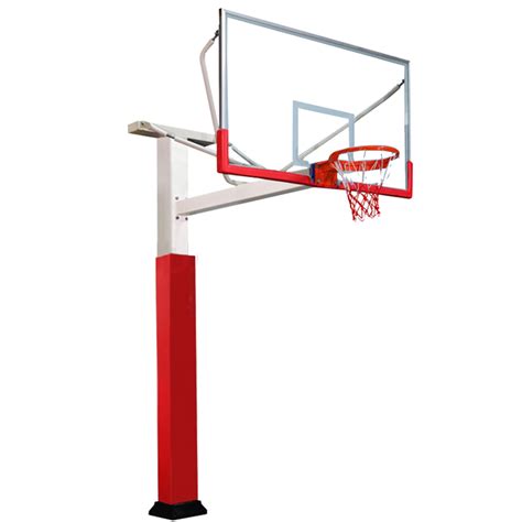 72 Inch Inground Basketball Hoop Tensile Structure Tempered Backboard ...