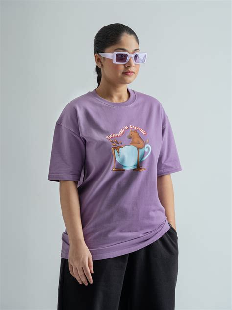 Swimming In Caffeine Unisex Oversized T-shirt – Just Vibes