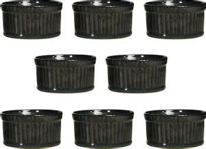 caffeine Ceramic Ramekin Bowl Handmade Black Metallic Price in India ...