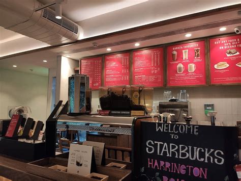 Menu at Starbucks, Chennai, Harrington Rd
