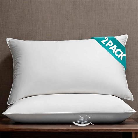Amazon.com: iFaon Hotel Goose Down Feather Pillows King Size Set of 2 ...