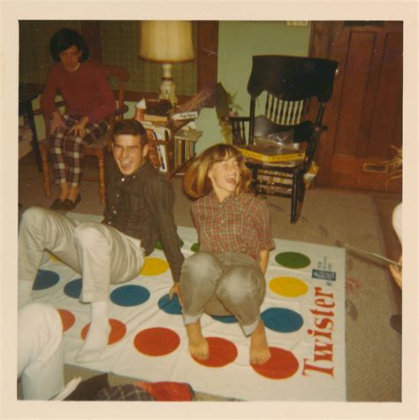My mom playing twister in 1967, Belleville New Jersey. 17 years old ...