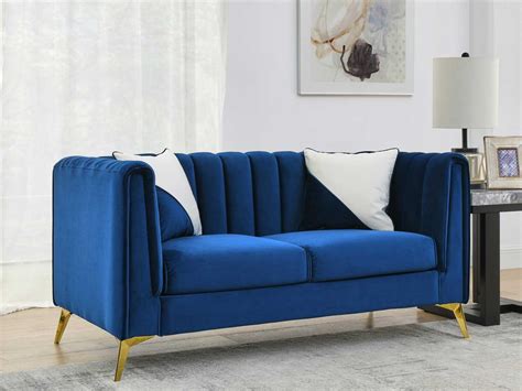 Duraster Diana 2 Seater Fabric Sofa (Azure Blue) | Duraster