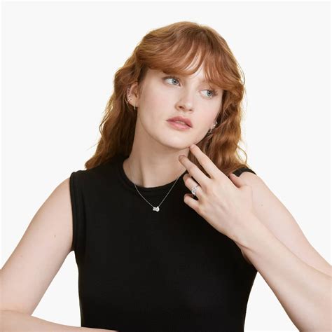 Toi et Moi Round And Marquise Cut Lab-Grown Diamond Ring In 14K White ...