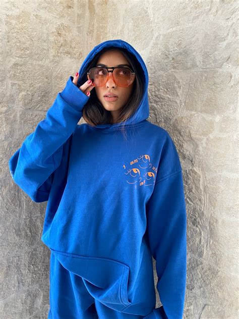 ROYAL BLUE HOODIE - Replica.eg