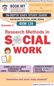 IGNOU BSW 129 Research Methods in Social Work Study Material (In Depth ...