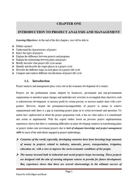 Image result for Project Chapter One Review