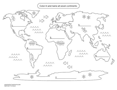 7 Continents Map | PDF