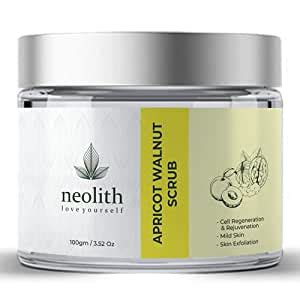 Buy Neolith Apricot Walnut Face Scrub with Vitamin E and Almond oil ...